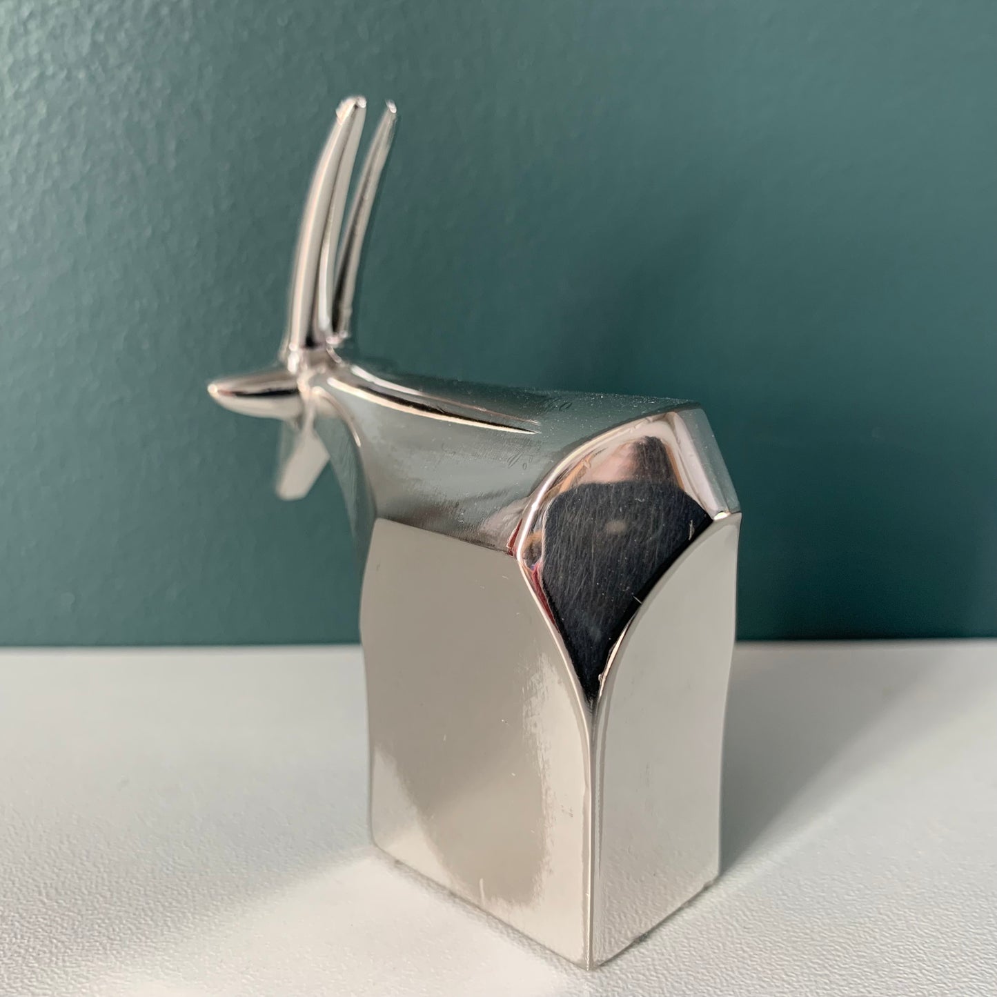 Dansk Silver Antelope Gazelle Paperweight Danish Designs Office Work Job Presents (2)