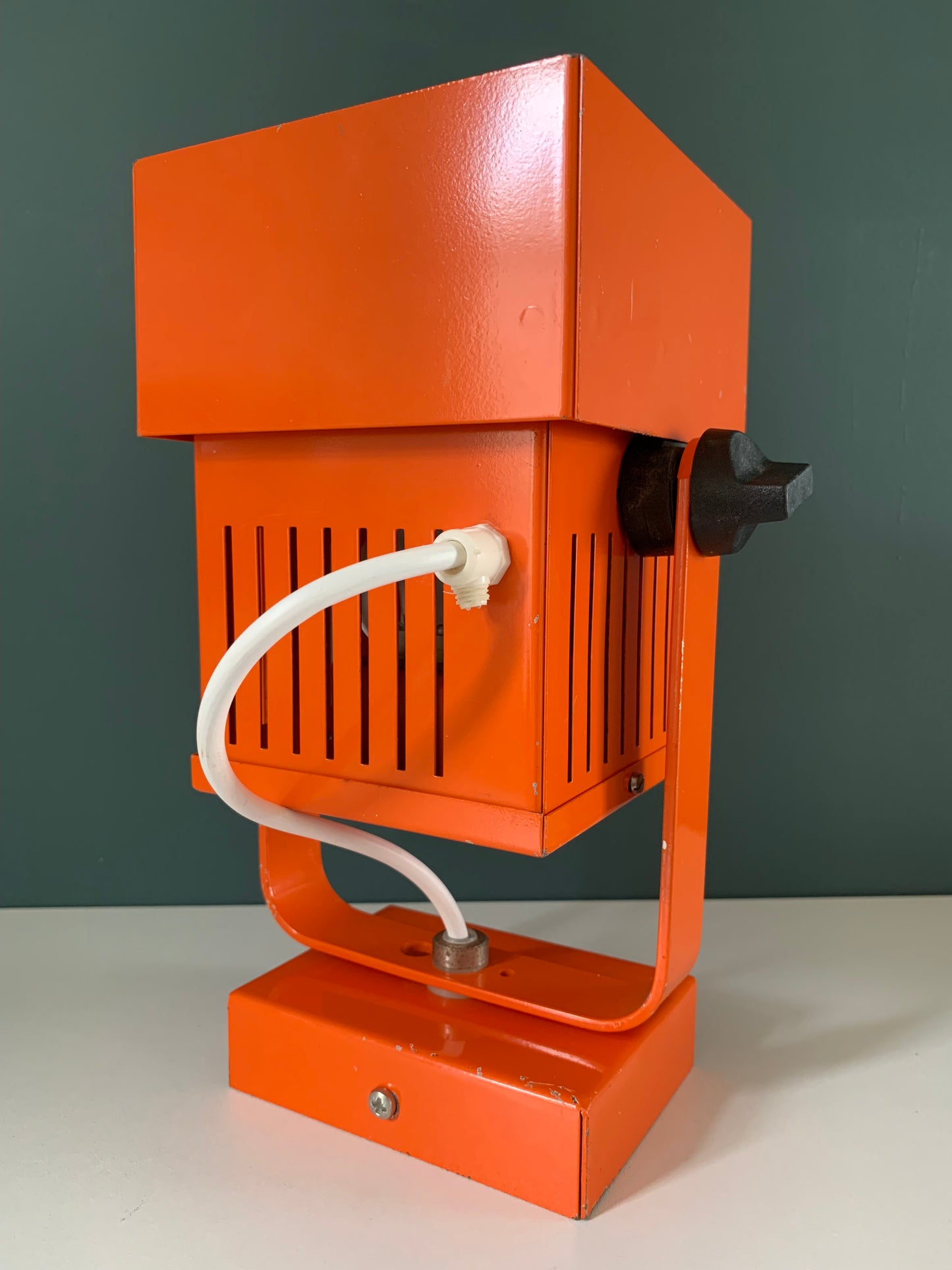 Vintage Danish Finnerup Orange Spot Light Ceiling Wall Lamp Industrial Design