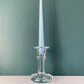 Holmegaard Adonis Vintage Danish Clear Glass Candle Holder
