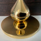 Asmussen 1 Drop Danish Gold Plated Candle Stick Holder 1970s Hamlet