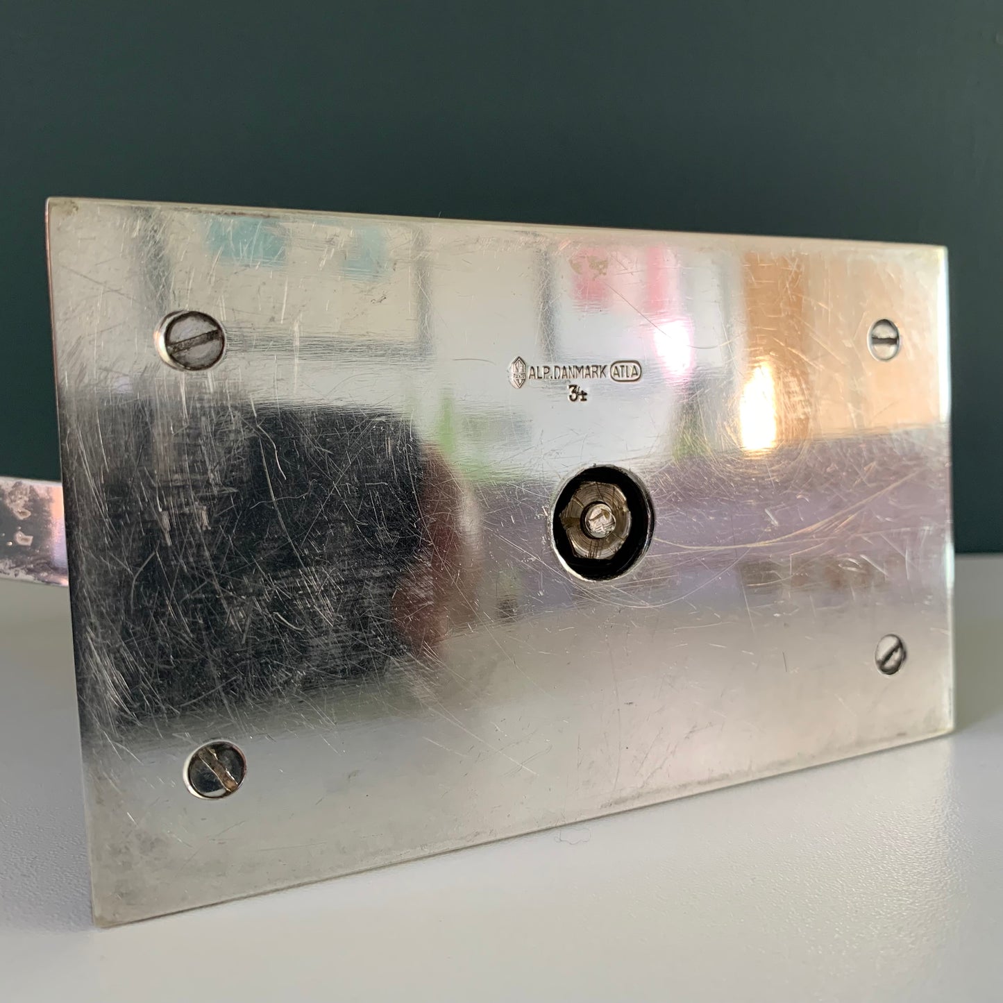 Art Deco Cohr Danish Silver Bronze Modernist Candle Holder Candleabra 1920s 1930s