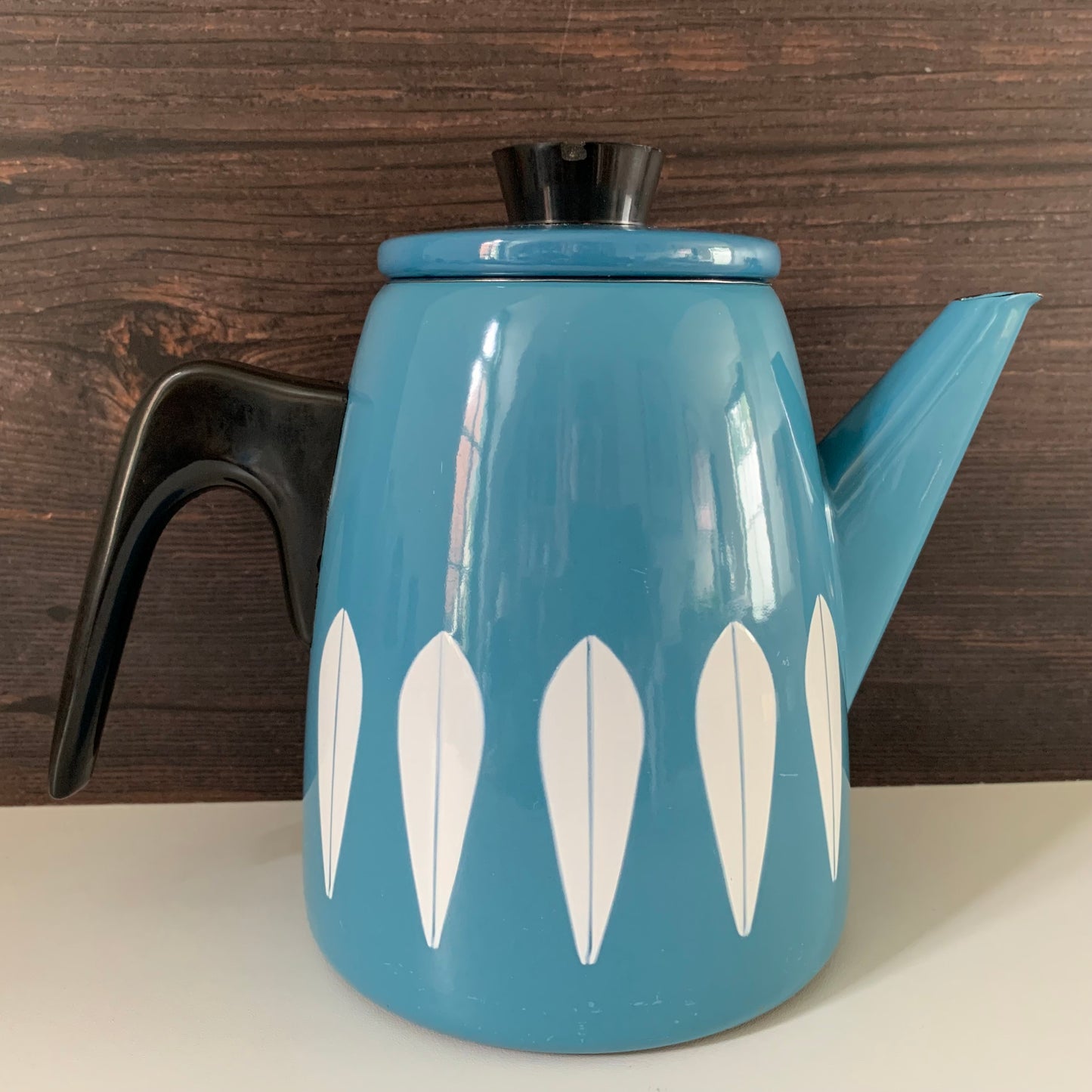 Cathrine Holm Blue Lotus Tea Coffee Pot 1960s Norwegian Scandinavian Scandi Style Design