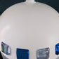 Swedish Danish Erik Hoglund Teal Blue Glass Pendant Lamp 1960s Space Age Lighting