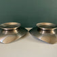 Vintage Stelton Danish Steel Triangle Tealight Candle Holders Votive Modernist 1970s