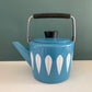 Cathrine Holm Blue Lotus Kettle 1960s Norwegian Scandinavian Scandi Style Design