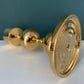 Asmussen 2 Drop Danish Gold Plated Candle Stick Holder 1970s Hamlet