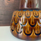 Soholm Pottery Amber Blue Danish Table Lamp Vintage 1960s Retro 1015