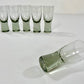 Vintage Holmegaard Canada Smoked Akvavit Shot Glasses Danish Modern Design Mens Presents