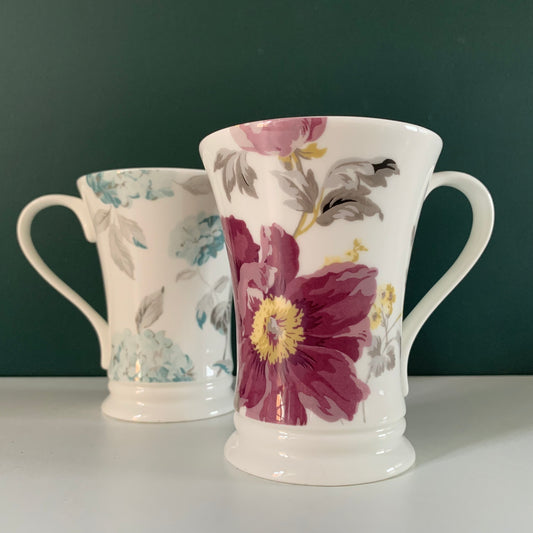 Vintage Laura Ashley Floral Cups Mugs