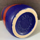 Mid Century Blue German Fat Lava Glaze Ceramic Vase 1960s 1970s