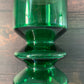 Riihimaki Emerald Green Glass Vase Tamara Aladin 1472 Vintage 1960s 1970s Scandinavian Finnish Retro