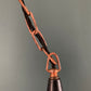 Mid Century Danish Solid Hammered Copper Cone Pendant Lamp Ceiling Light Scandinavian Industrial