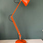 Vintage Orange Anglepoise Desk Office Lamp 1970s 1980s British Design