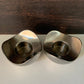Georg Jensen Bloom Steel Tealight Candle Holders (Pair) Danish Design