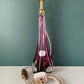 Large Val St Lambert Purple Crystal Glass Table Lamp 1960s 1970s