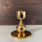 Asmussen 1 Drop Danish Gold Plated Candle Stick Holder 1970s Hamlet