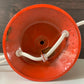 Danish Frandsen Orange Ball Table Lamp 1970s Retro Light Atomic Era