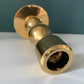 Asmussen 2 Drop Danish Gold Plated Candle Stick Holder 1970s Hamlet