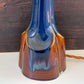 Soholm Pottery Blue Amber Danish Table Lamp Vintage 1960s Retro 940