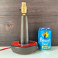 Vintage Danish Soholm Pottery Red Ceramic Table Lamp 1072 1960s 1970s