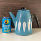Cathrine Holm Blue Lotus Tea Coffee Pot 1960s Norwegian Scandinavian Scandi Style Design