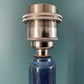 Soholm Pottery Blue Amber Danish Table Lamp Vintage 1960s Retro 940