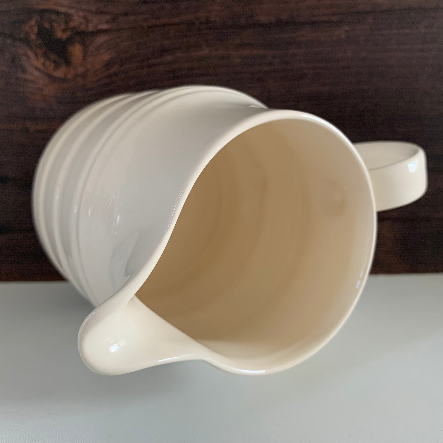 British Mid Century Modern White Ceramic Milk Jug