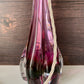 Large Val St Lambert Purple Crystal Glass Table Lamp 1960s 1970s