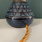 Soholm Pottery Blue Granite Danish Table Lamp Vintage 1960s 3323