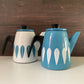 Cathrine Holm Blue Lotus Tea Coffee Pot 1960s Norwegian Scandinavian Scandi Style Design