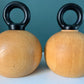 Bodum Nissen Danish Ball Boy Salt Pepper Mills & Stand Set Wood Quistgaard Era