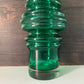 Riihimaki Green Glass Vase Tulppaani Tamara Aladin Vintage 1970s Space Age Sputnik