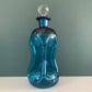 Holmegaard Danish Kluk Glug Teal Blue Glass Bottle Gifts Turquoise