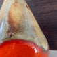 Mid Century Orange German Fat Lava Glaze Ceramic Jug Vase 1960s 1970s