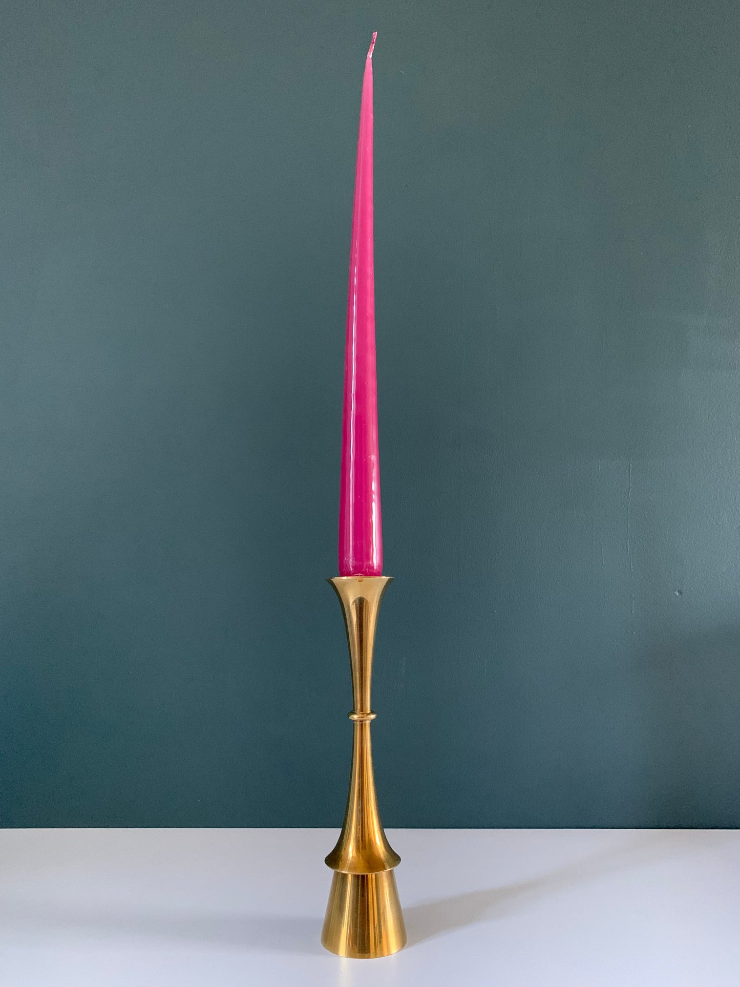 Vintage Danish Brass Candle Sticks Holder Quistgaard Retro 1950s 1960s Scandinavian