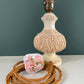 Mid Century Italian Cream Bristolia Ceramic Table Lamp