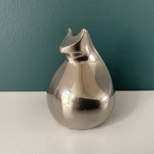 Dansk Designs Cat Silver Paperweight Swedish Scandinavian Design Scandi Style Retro Vintage
