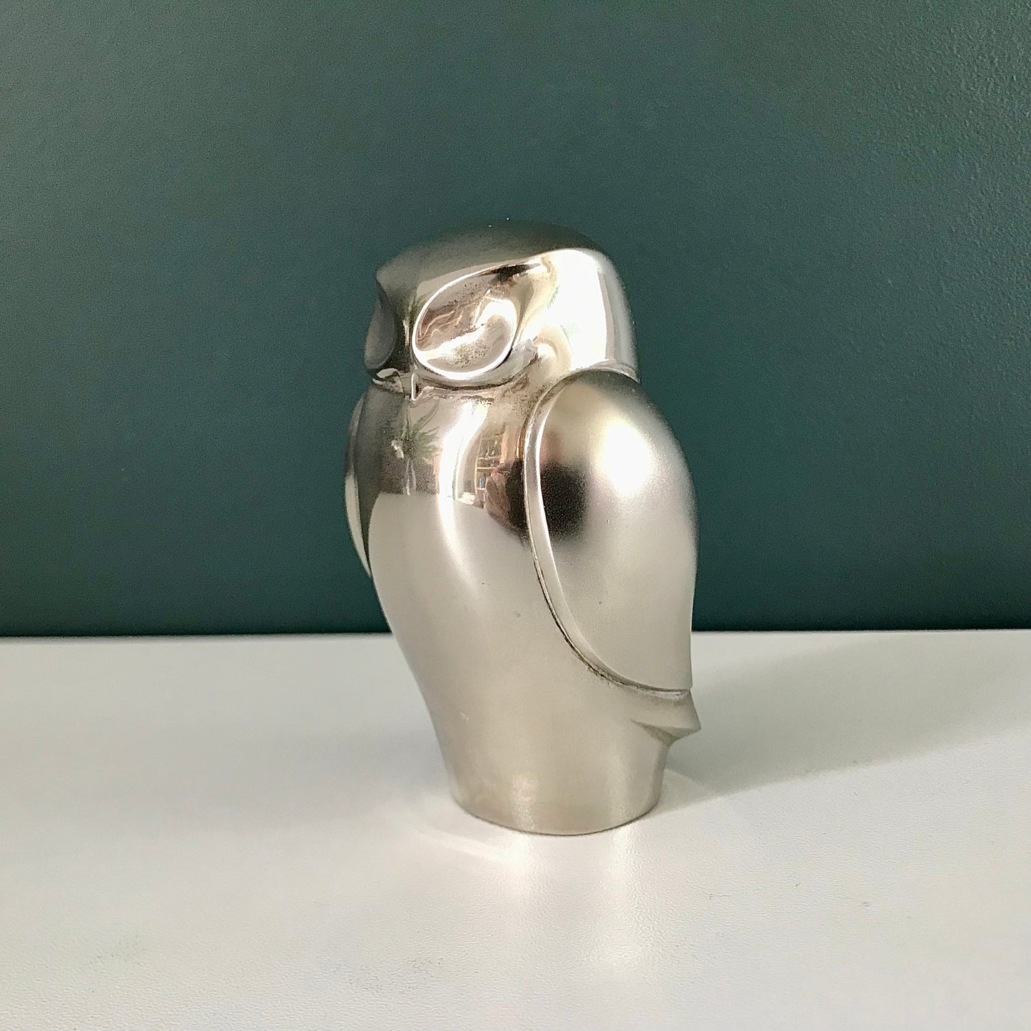 Dansk Designs Owl Silver Paperweight Danish Mens Fathers Day Dads Gifts Presents Retro