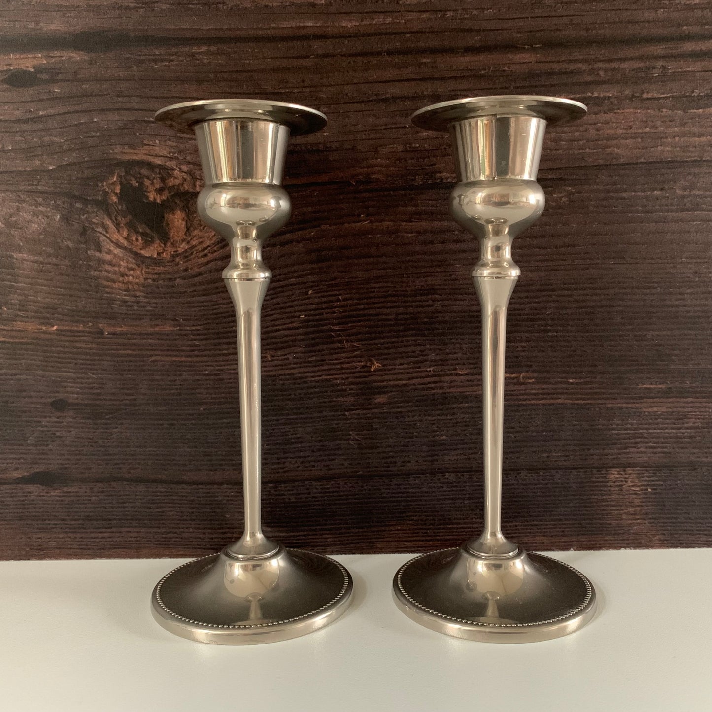 Antique/Vintage English Silver Candle Sticks British Victorian