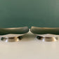 Vintage Stelton Danish Steel Triangle Tealight Candle Holders Votive Modernist 1970s