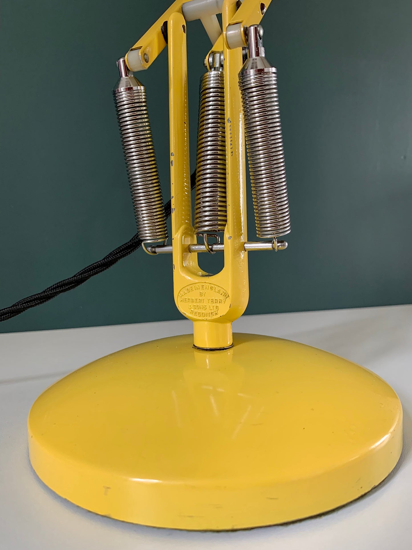 RARE Vintage Yellow Anglepoise Desk Office Lamp 1960s 1970s British Design
