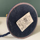 Vintage Blue Wood British Candle Stick Table Lamp 1980s