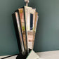 Vintage Art Deco Style Mirror Glass Table Lamp 1980s