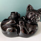 Vintage Black Cat Ceramic Table Lamp British English 1970s