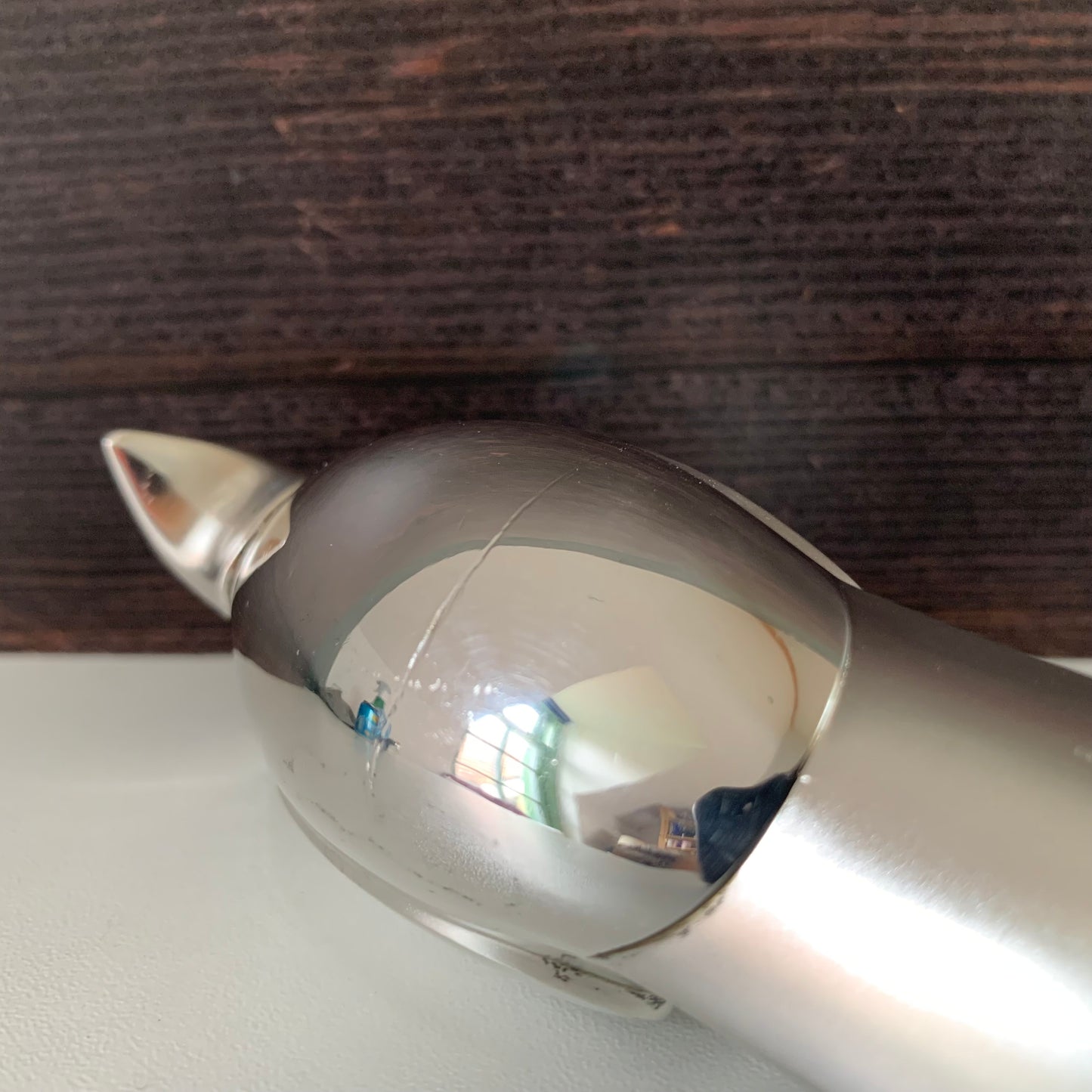 Dansk Designs Silver Penguin Paperweight Danish Swedish Home Office Work Gift Present