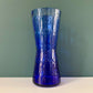 Alsterfors Swedish Blue Glass Vase 1960s 1970s Vintage Retro Scandinavian