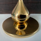 Asmussen 1 Drop Danish Gold Plated Candle Stick Holder 1970s Hamlet