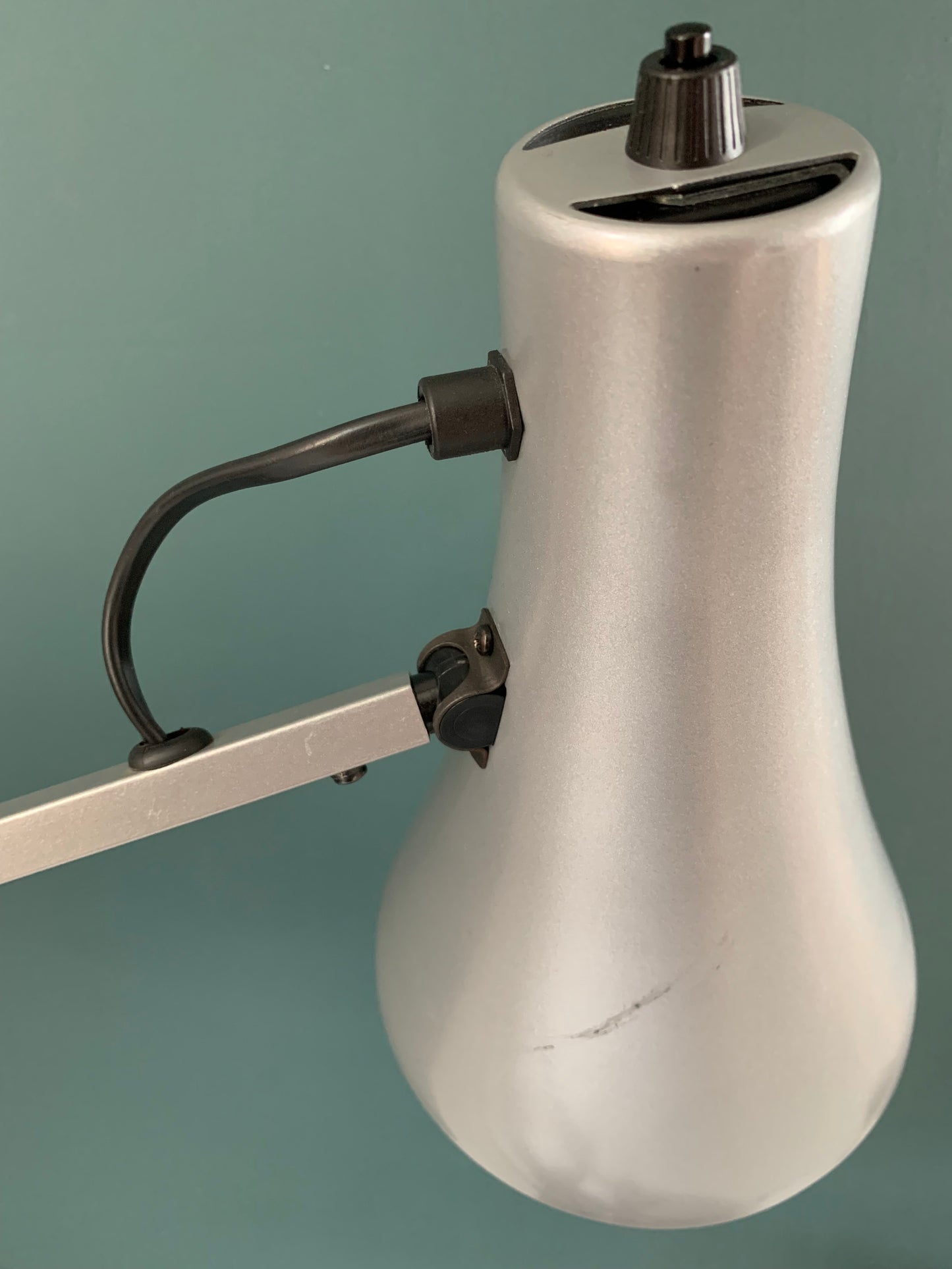 Vintage Silver Grey Anglepoise Desk Office Lamp 1980s British Design