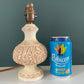Mid Century Italian Cream Bristolia Ceramic Table Lamp
