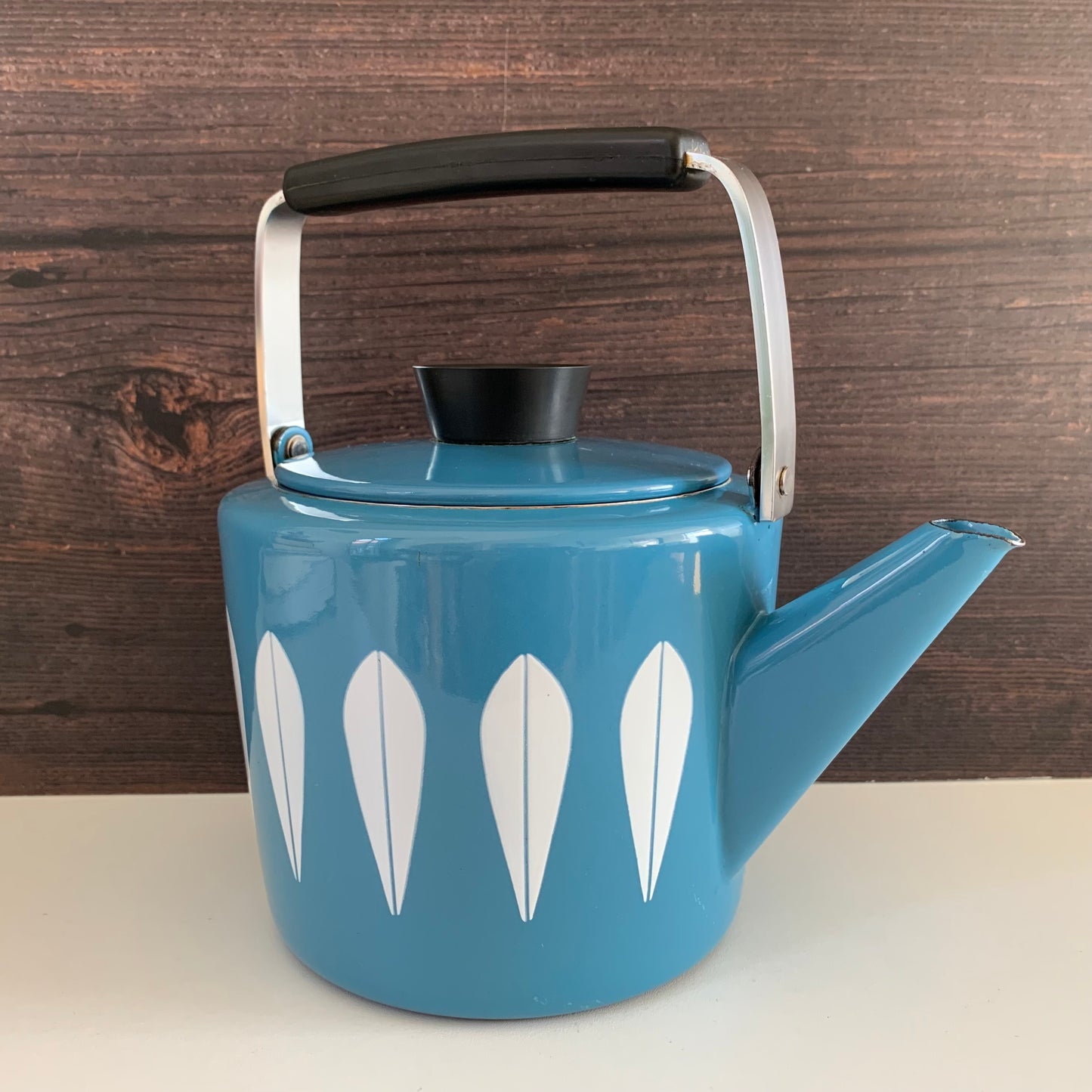 Cathrine Holm Blue Lotus Kettle 1960s Norwegian Scandinavian Scandi Style Design